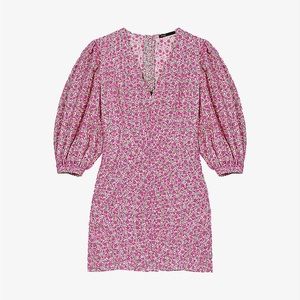 Raje Floral Print Balloon Sleeve Dress